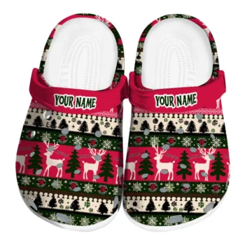 customized toronto raptors christmas motif clogs best selling