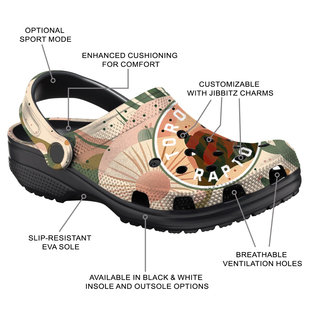 customized toronto raptors desert cactus pattern clogs new arrival customized toronto raptors desert cactus pattern clogs new arrival