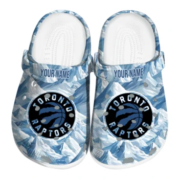 customized toronto raptors mountain artwork clogs best selling
