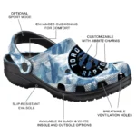 customized toronto raptors mountain artwork clogs best selling