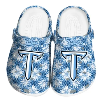 customized troy trojans snowflake mosaic clogs best selling