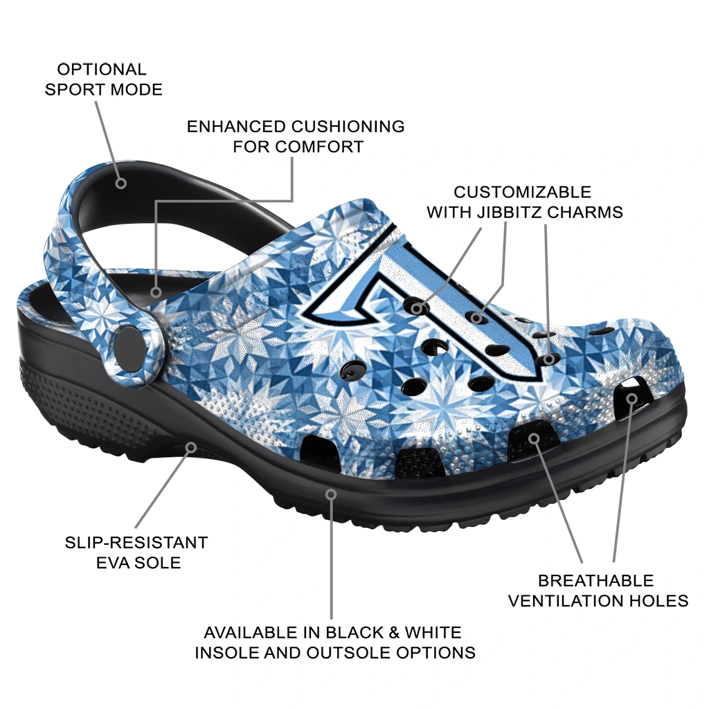 customized troy trojans snowflake mosaic clogs new arrival customized troy trojans snowflake mosaic clogs new arrival