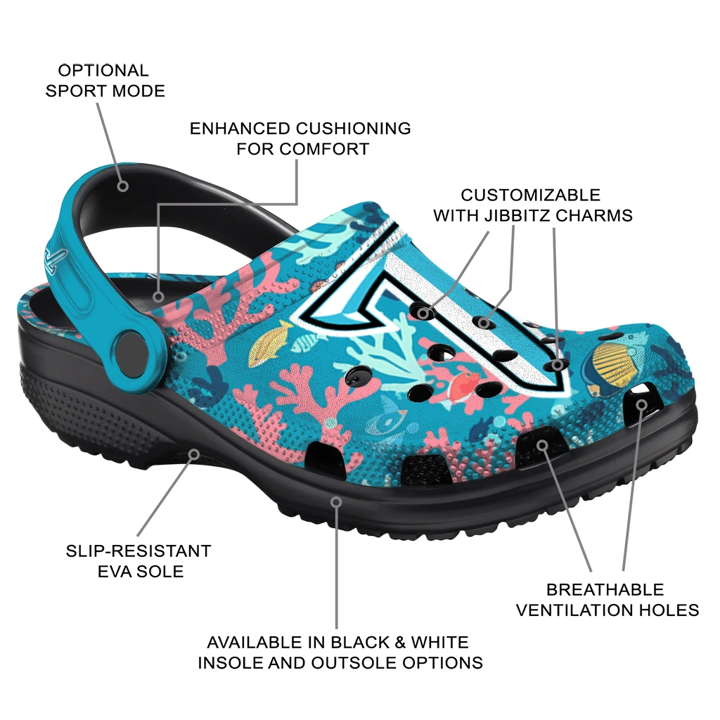 customized troy trojans tropical fish ocean clogs new arrival customized troy trojans tropical fish ocean clogs new arrival