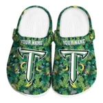 customized troy trojans tropical leaves clogs best selling