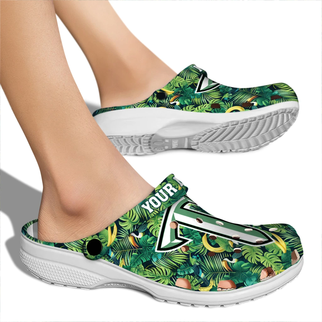 customized troy trojans tropical leaves clogs fashion forward customized troy trojans tropical leaves clogs fashion forward