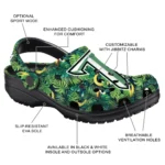 customized troy trojans tropical leaves clogs best selling