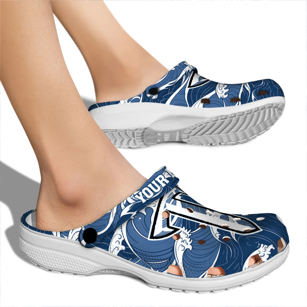 customized troy trojans wave flow clogs fashion forward customized troy trojans wave flow clogs fashion forward