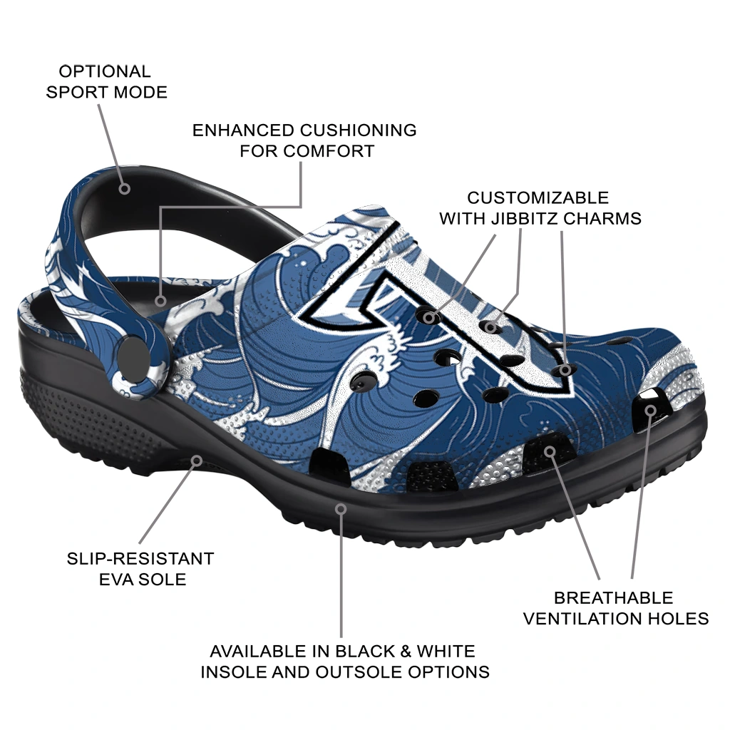 customized troy trojans wave flow clogs new arrival customized troy trojans wave flow clogs new arrival