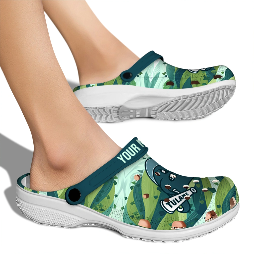 customized tulane green wave hills illustration clogs fashion forward customized tulane green wave hills illustration clogs fashion forward