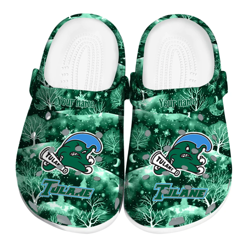 customized tulane green wave snowy hills clogs best selling customized tulane green wave snowy hills clogs best selling