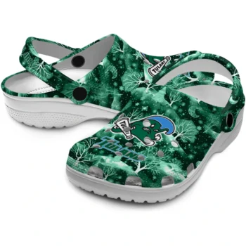 customized tulane green wave snowy hills clogs high quality