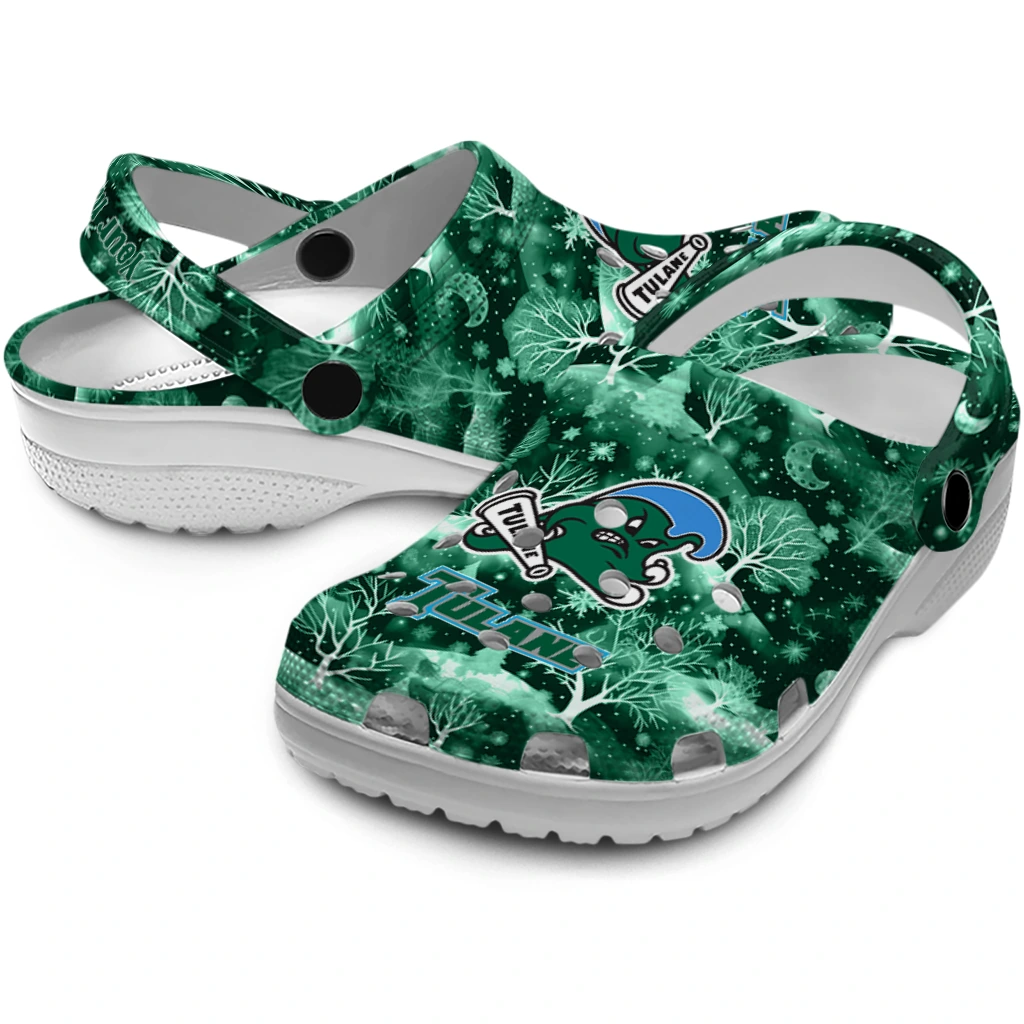 customized tulane green wave snowy hills clogs high quality customized tulane green wave snowy hills clogs high quality