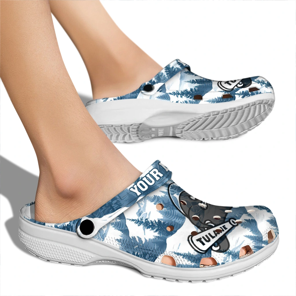 customized tulane green wave snowy mountains clogs fashion forward customized tulane green wave snowy mountains clogs fashion forward