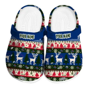 customized tulsa golden hurricane christmas motif clogs best selling