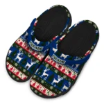 customized tulsa golden hurricane christmas motif clogs best selling