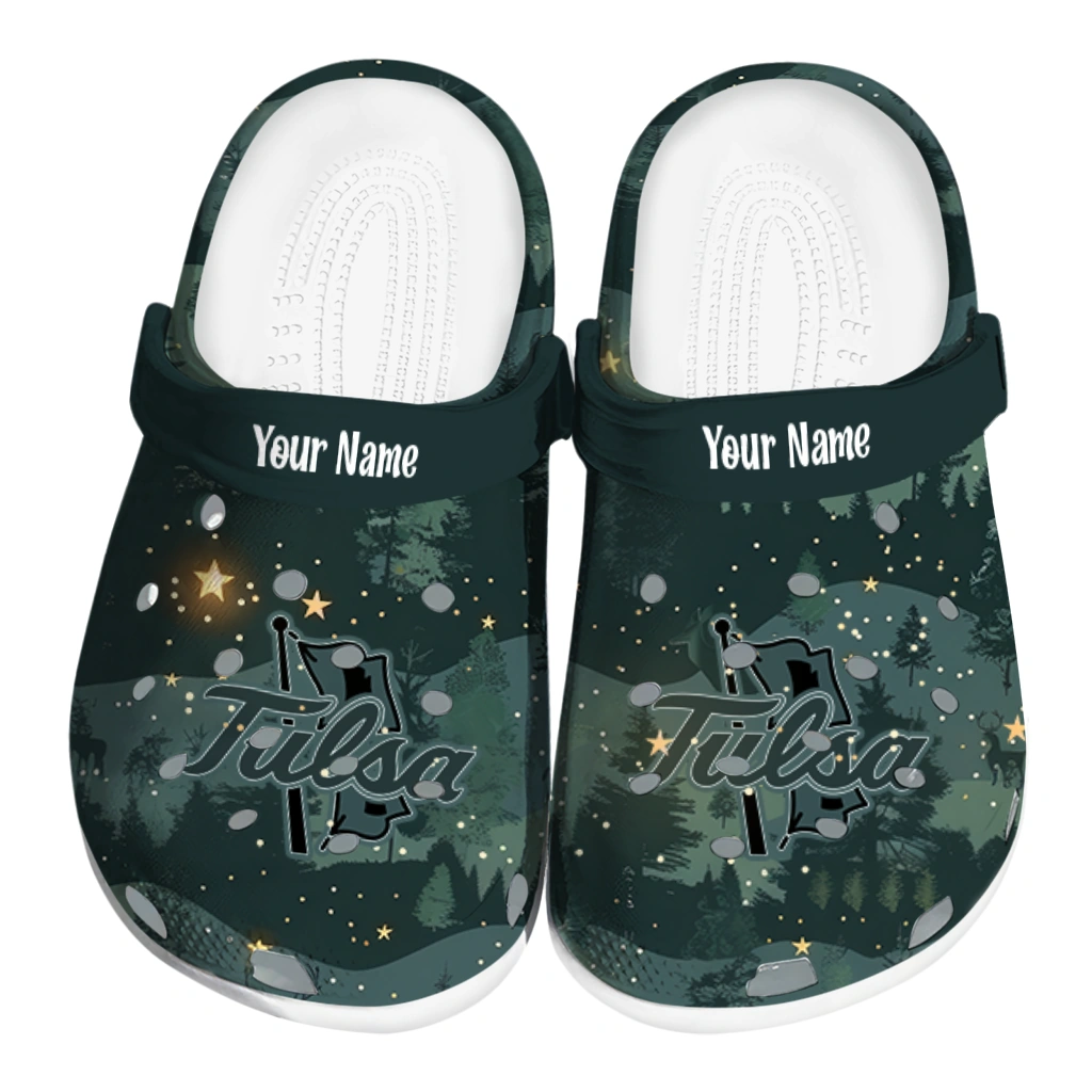 customized tulsa golden hurricane deer nightscape clogs best selling customized tulsa golden hurricane deer nightscape clogs best selling