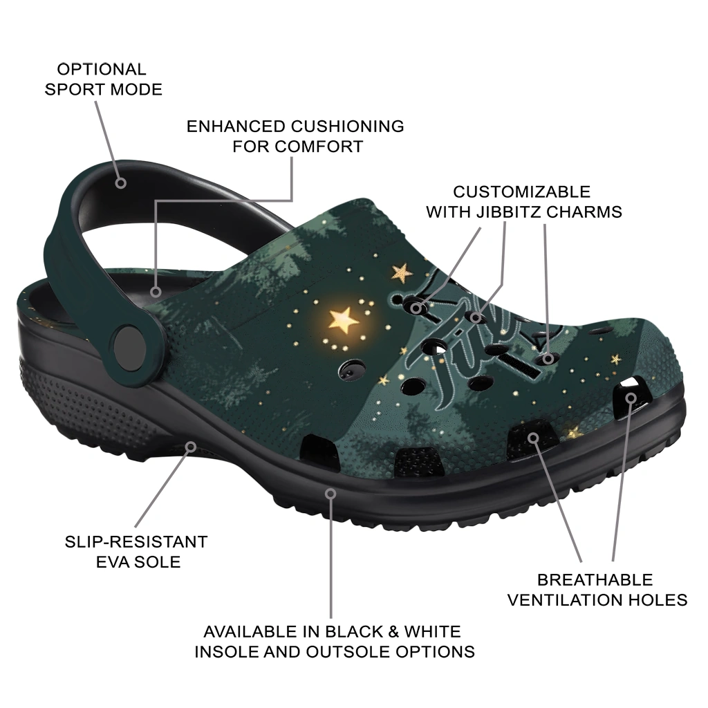 customized tulsa golden hurricane deer nightscape clogs new arrival customized tulsa golden hurricane deer nightscape clogs new arrival