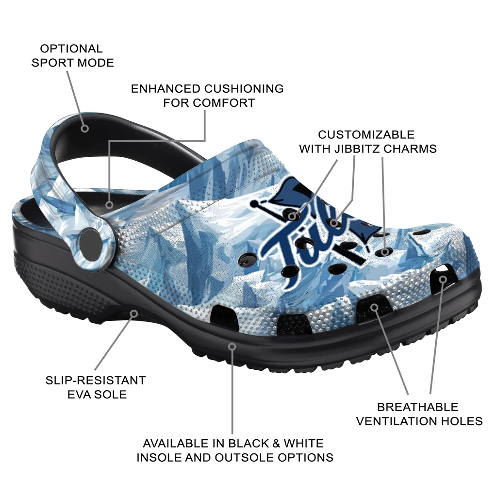 customized tulsa golden hurricane mountain artwork clogs new arrival customized tulsa golden hurricane mountain artwork clogs new arrival