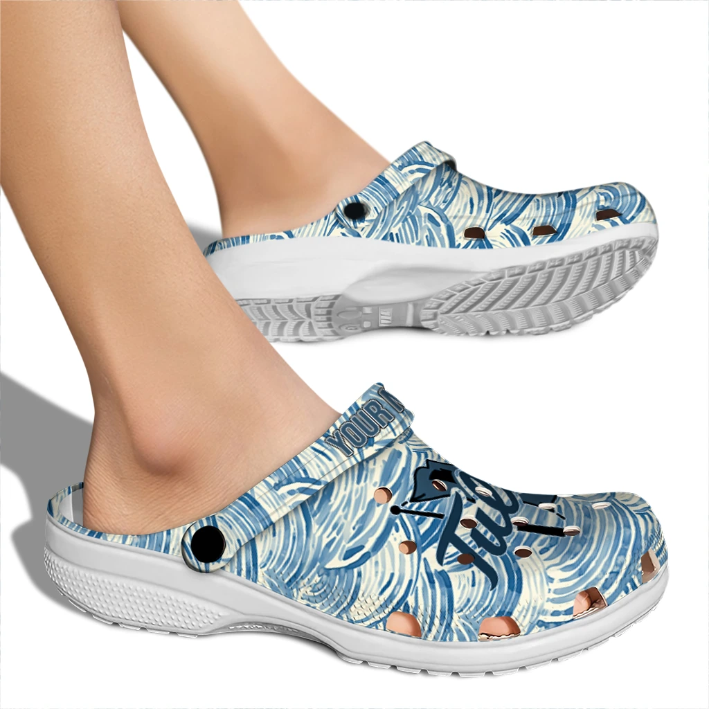 customized tulsa golden hurricane sea swirls clogs fashion forward customized tulsa golden hurricane sea swirls clogs fashion forward