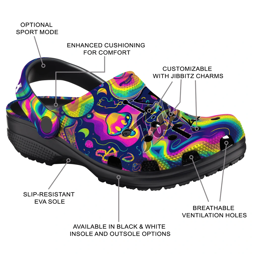 customized tulsa golden hurricane swirling mushrooms clogs new arrival customized tulsa golden hurricane swirling mushrooms clogs new arrival