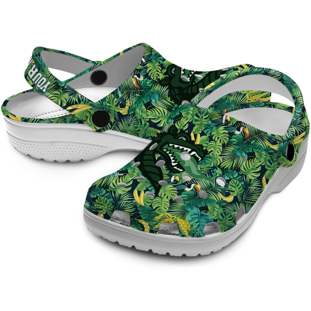 customized uab blazers tropical leaves clogs high quality customized uab blazers tropical leaves clogs high quality