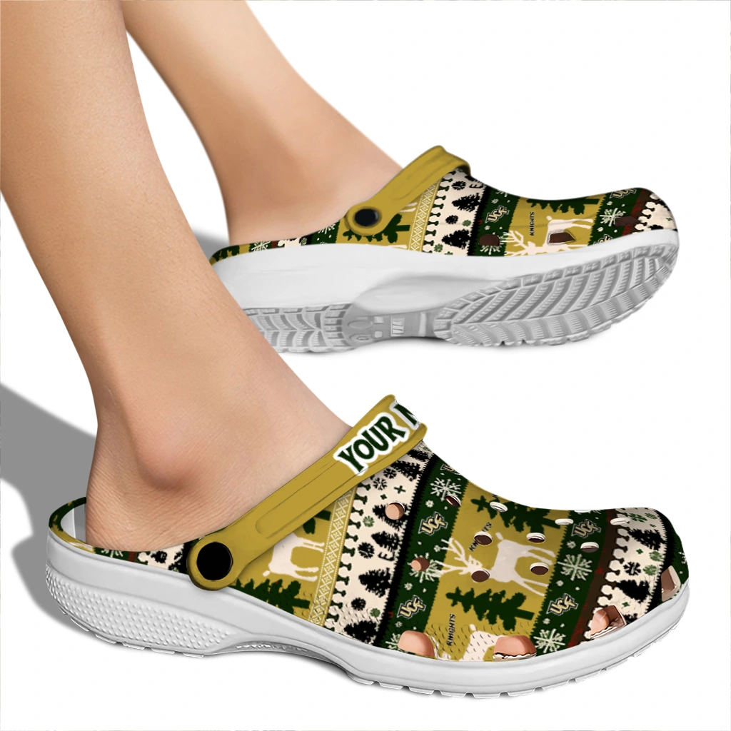 customized ucf knights christmas motif clogs fashion forward customized ucf knights christmas motif clogs fashion forward