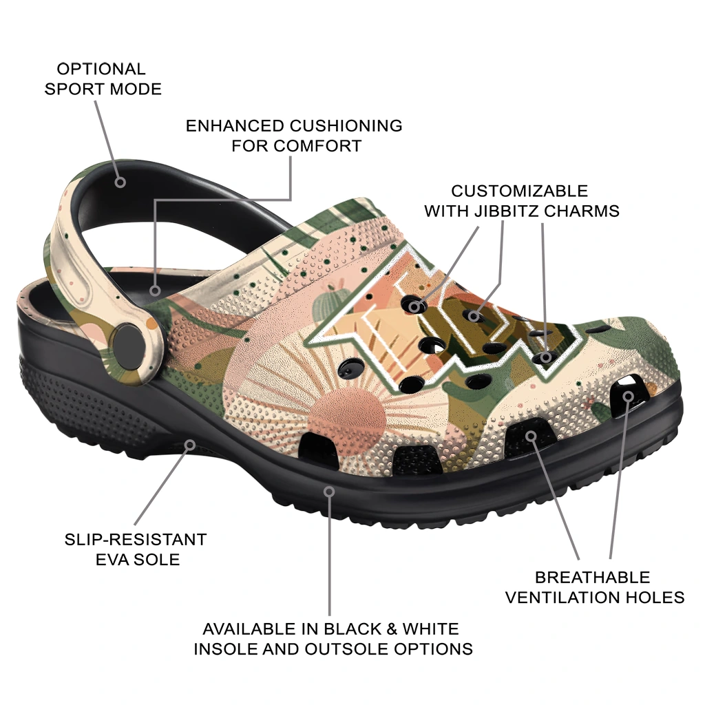 customized ucf knights desert cactus pattern clogs new arrival customized ucf knights desert cactus pattern clogs new arrival