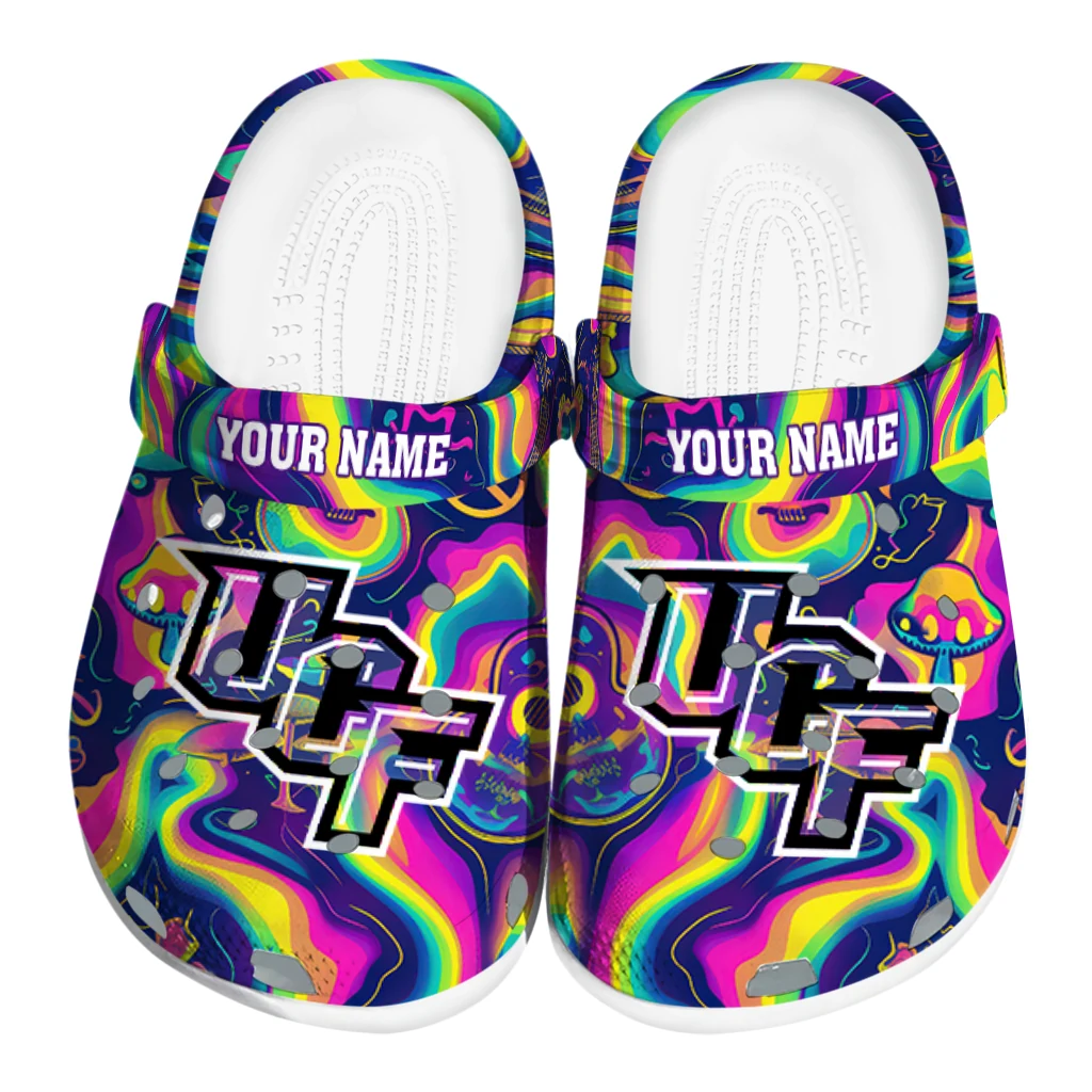 customized ucf knights swirling mushrooms clogs best selling customized ucf knights swirling mushrooms clogs best selling