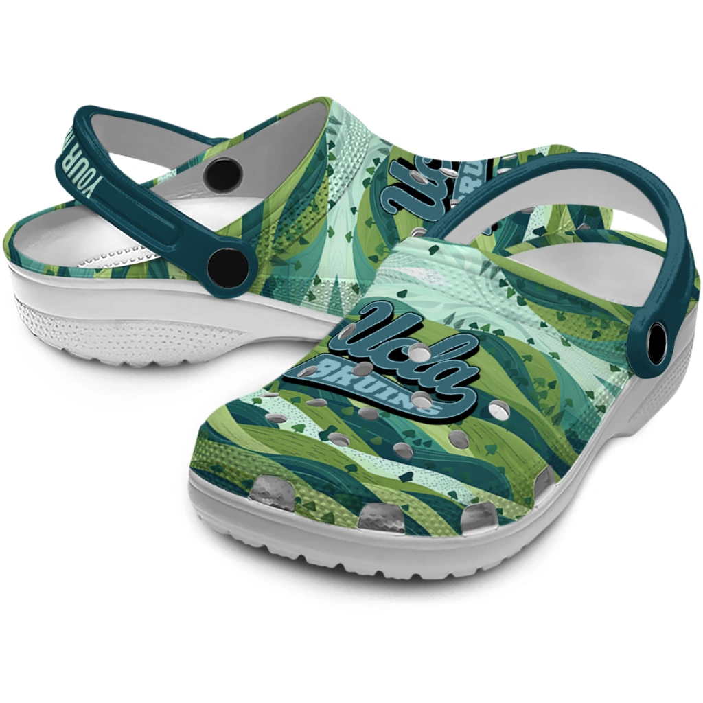 customized ucla bruins hills illustration clogs high quality customized ucla bruins hills illustration clogs high quality