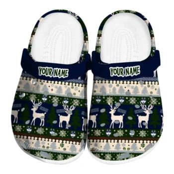 customized uconn huskies christmas motif clogs best selling
