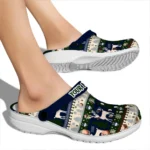 customized uconn huskies christmas motif clogs best selling