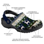 customized uconn huskies christmas motif clogs best selling