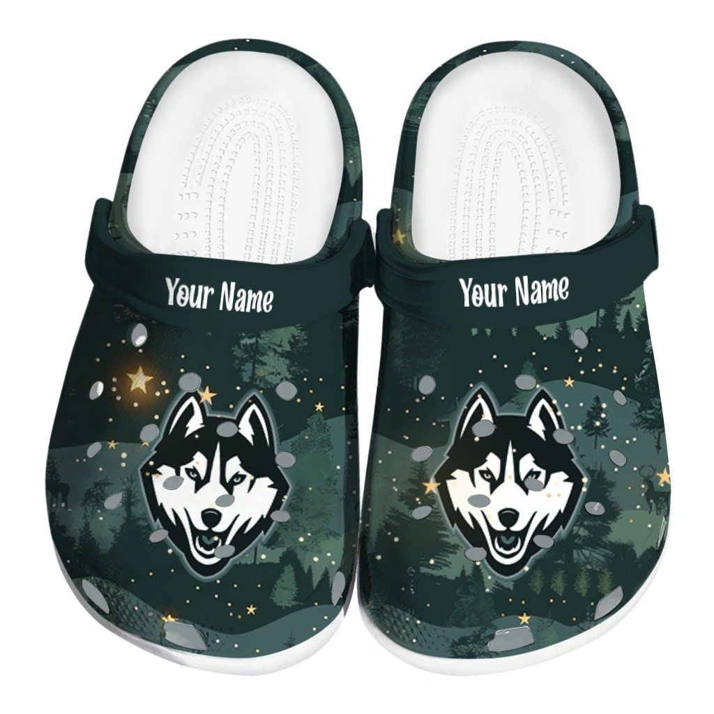customized uconn huskies deer nightscape clogs best selling customized uconn huskies deer nightscape clogs best selling