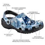 customized uconn huskies mountain artwork clogs best selling