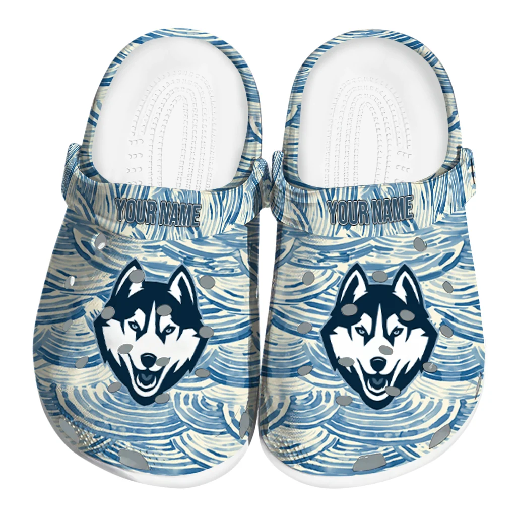 customized uconn huskies sea swirls clogs best selling customized uconn huskies sea swirls clogs best selling