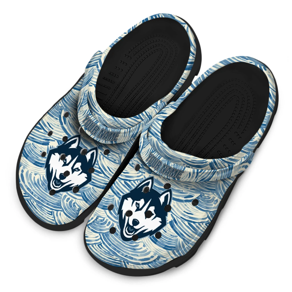 customized uconn huskies sea swirls clogs latest model customized uconn huskies sea swirls clogs latest model