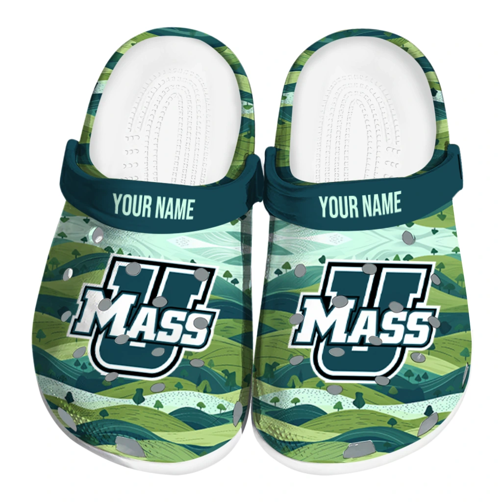 customized umass minutemen hills illustration clogs best selling customized umass minutemen hills illustration clogs best selling