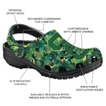 customized usc trojans tropical leaves clogs best selling