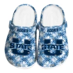 customized utah state aggies snowflake mosaic clogs best selling