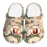 customized utah utes desert cactus pattern clogs best selling