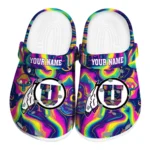 customized utah utes swirling mushrooms clogs best selling