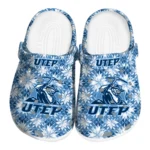 customized utep miners snowflake mosaic clogs best selling
