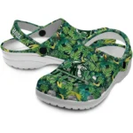 customized utep miners tropical leaves clogs best selling