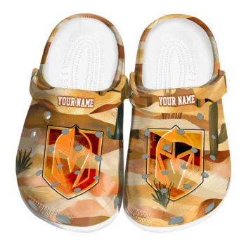customized vegas golden knights desert layers clogs best selling