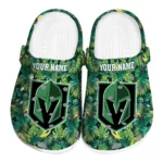customized vegas golden knights tropical leaves clogs best selling
