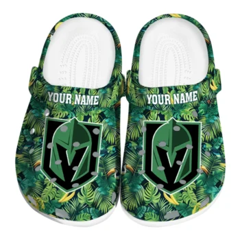 customized vegas golden knights tropical leaves clogs best selling