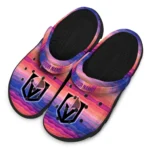 customized vegas golden knights wavy stripes clogs best selling