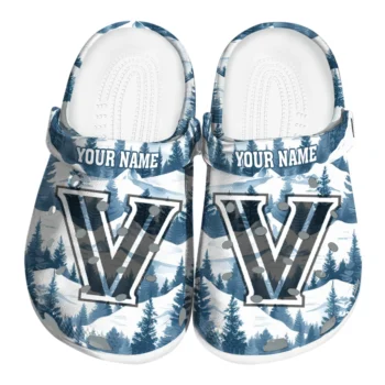 customized villanova wildcats snowy mountains clogs best selling