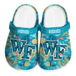 customized wake forest demon deacons tropical fish ocean clogs best selling