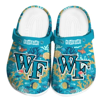 customized wake forest demon deacons tropical fish ocean clogs best selling